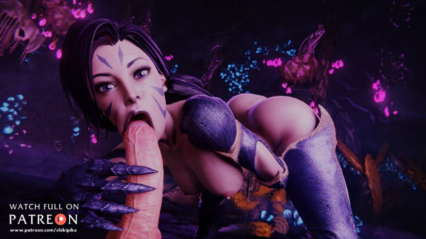 Kaisa's blowJob, VR version is available-6min (Chikipiko)[League of Legends] : video clip