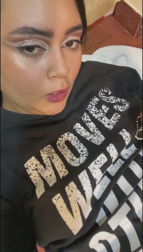 Does that cute lip bite get your dick hard... because that's this goal! : video clip