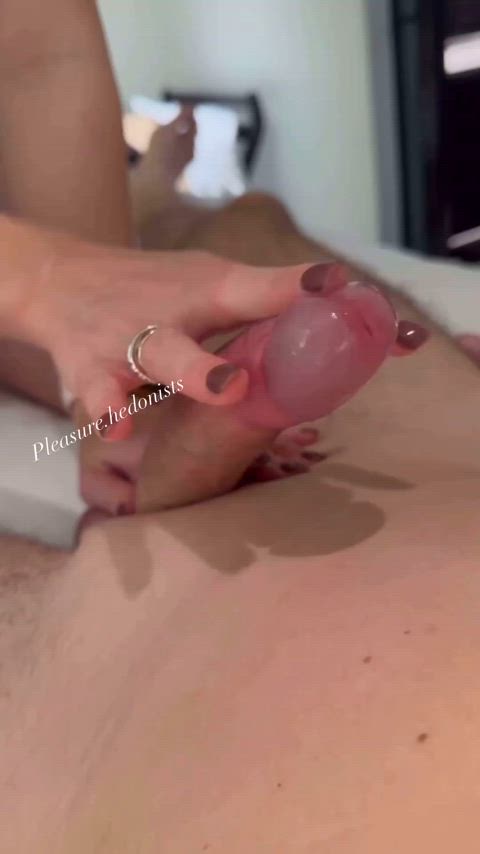 Edging and sounding his dick : video clip