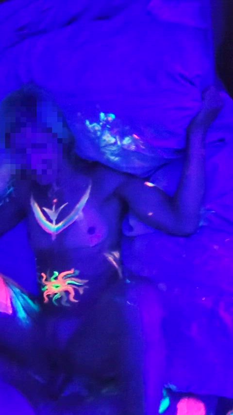 We had a lot of fun at our friend's glow party : video clip