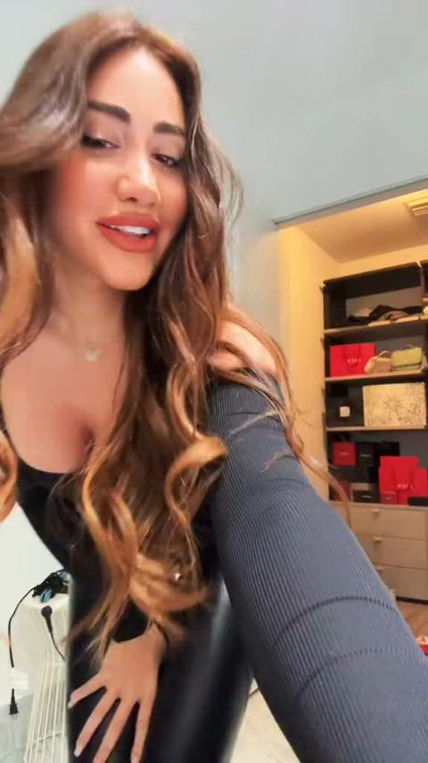 This bratty queen won’t undress for you, she knows she doesn’t need to- you’ll still be a drooling, gooning mess for her either way😂 : video clip