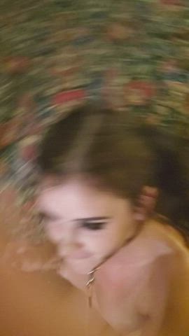 They put my collar and leash out me and made me suck both their cocks like a good lil girl ;) : video clip