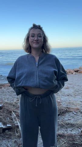 I was a little nervous as I displayed my breasts : video clip