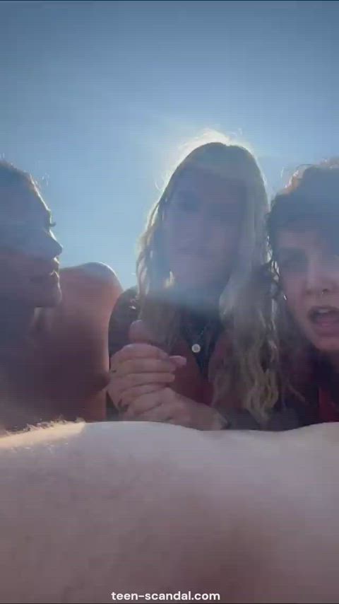 three girlfriends for one dick : video clip