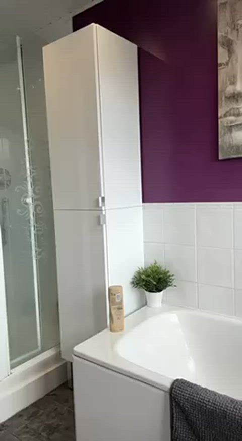 Amazing view from the shower : video clip