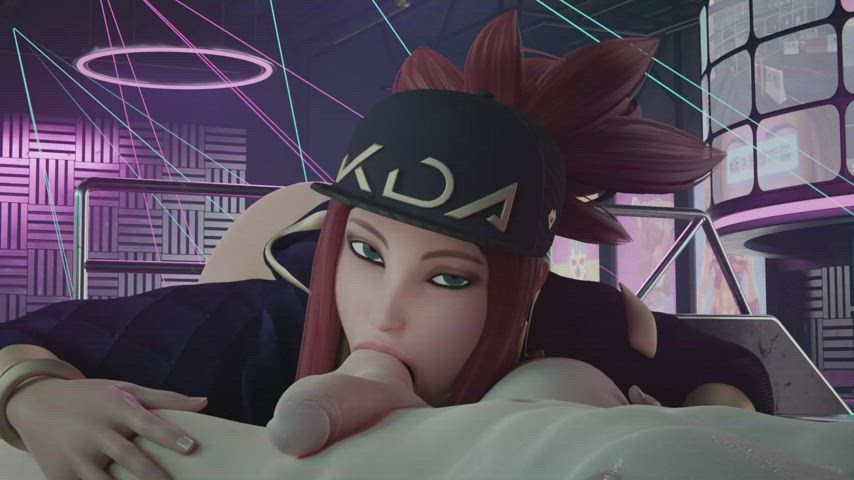 Akali Sucking Balls (HentaiVR / Bewyx) [League of legends] : video clip