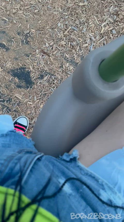 grinding on the park swing 😏 : video clip