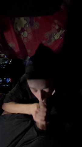 My bf said I'm the first girl to make him cum from a blowjob : video clip