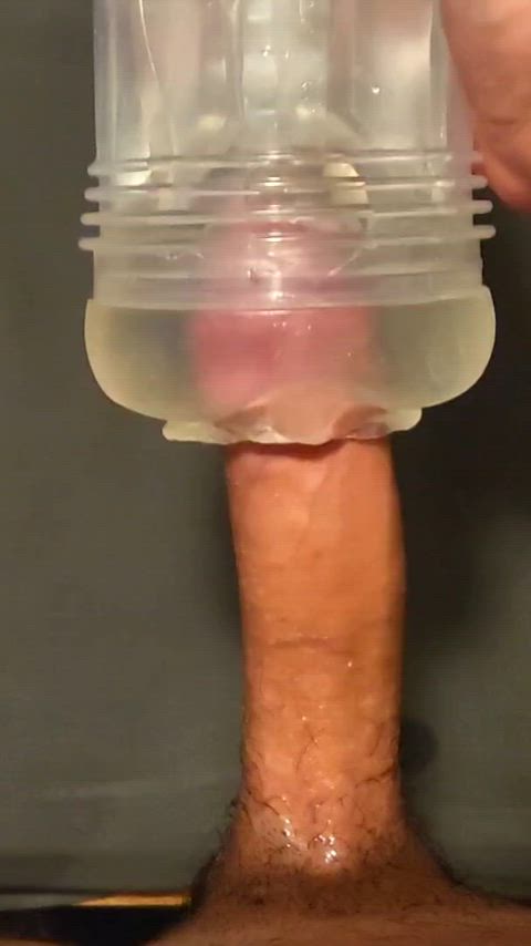 Anyone else like using a clear fleshlight? ;) : video clip