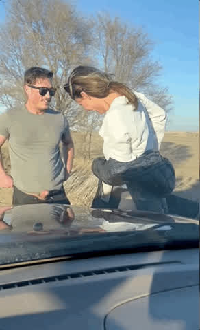 I had been teasing him the entire car ride, so he pulled over and fucked me on the side of the road 🥵 : video clip