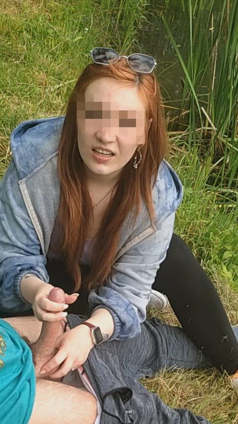 i surprised him outside by pulling his pants down : video clip