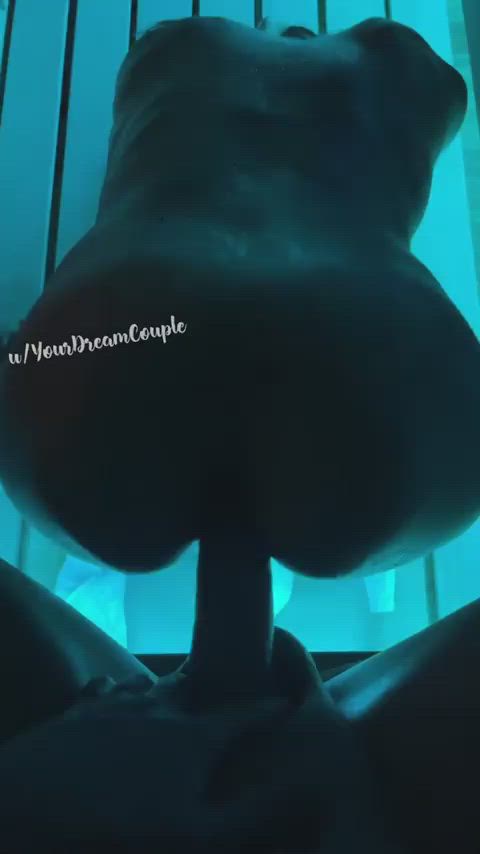 Bucking up against him in the sauna...wait for the lights! : video clip