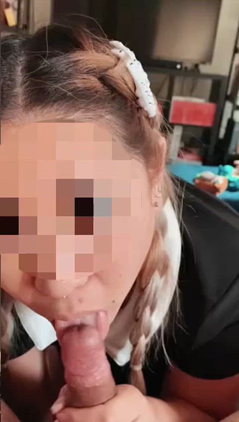 A spooky sexy blowjob for Friday the 13th in October : video clip