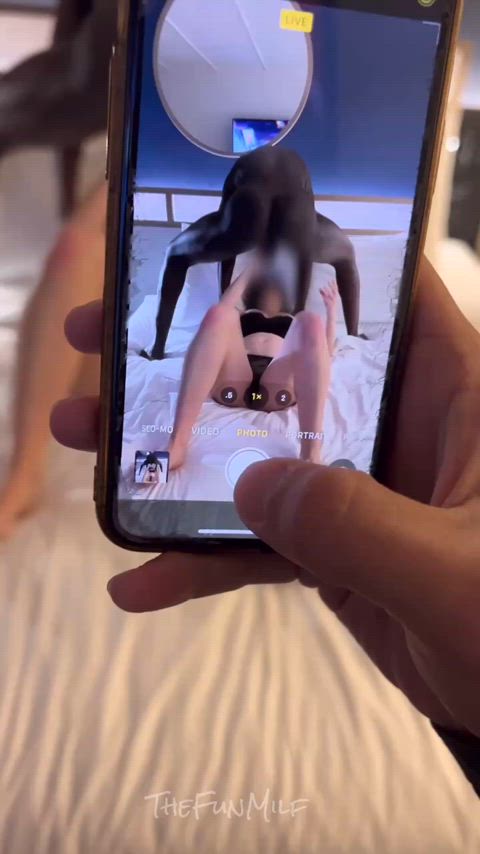 Hubby’s job is always to film me being used! : video clip