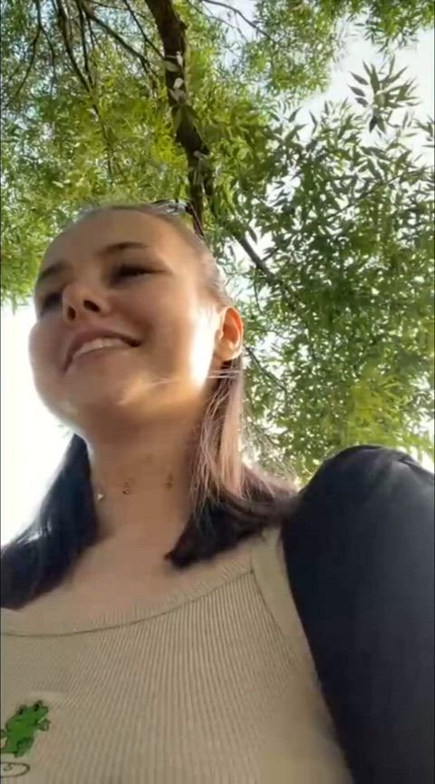 Gooning around for strangers at park : video clip