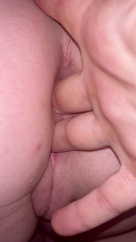 Daddy’s bowling ball. Always nice to feel the tightness while she gags in the cock 45vs18. : video clip