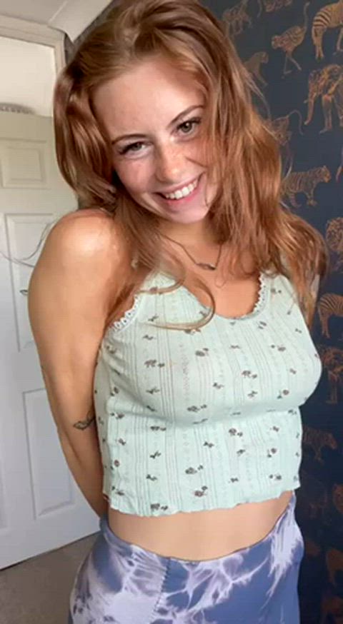 Could you suck my tiny boobs, daddy? : video clip