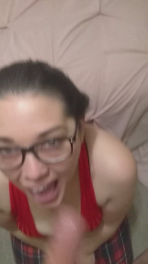 I love being face fucked before I'm covered in cum : video clip