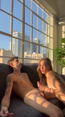 Imagine getting head like this with a view 🤩 : video clip