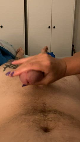 Short thick cock explodes in under 30 seconds… could you last longer? : video clip