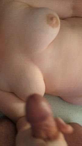 I told him to cum on my tits : video clip