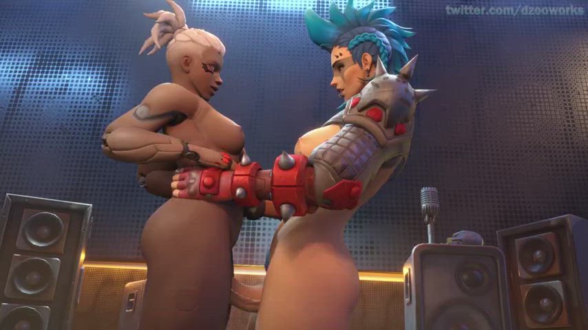 Sojourn x Junker Queen (dzooworks) [Overwatch] : video clip