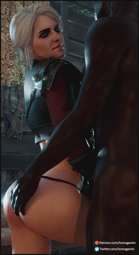 Ciri gets spanked (Tomoganim) [The Witcher] : video clip