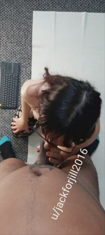 If you stroke my hair and tell me I'm good , I'll give you endless blowjob ! : video clip