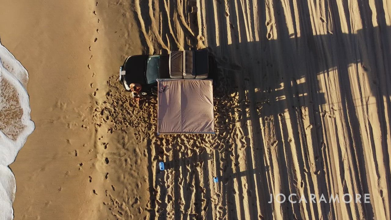 Getting a handjob by my stunning wife on the beach! : video clip