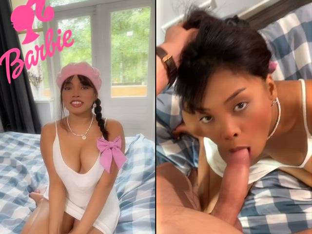 Asian Barbie Makes Big White Cockenheimer Launch Nukes Prematurely : video clip