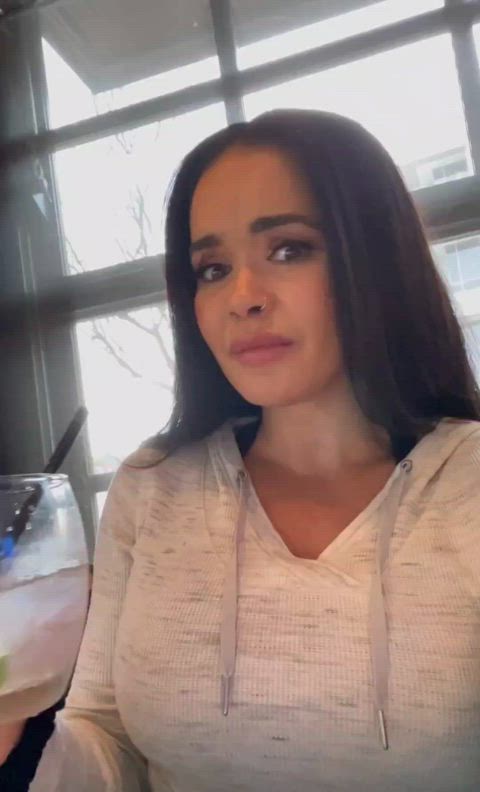 Public bathroom Blowjob until someone knocks on the door : video clip