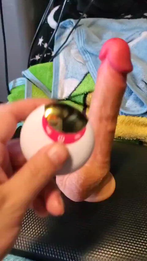 Ladies and Gentle men, Who'd like to ride on this evil dildo? : video clip