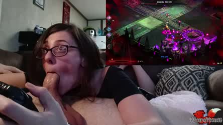 OC: Gaming and blowjobs go together as perfectly as Hades and Persephone! : video clip