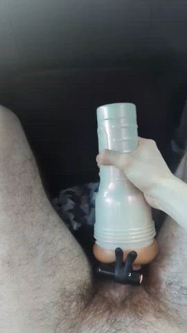 My bud and I "relaxing" in the car : video clip