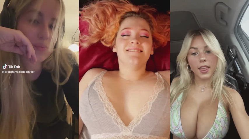 Big titty blonde Tiktok PMV : video clip