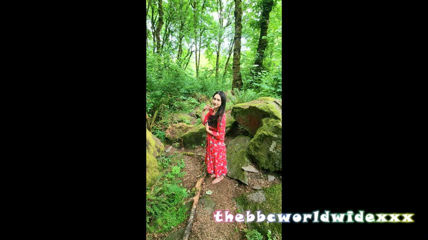 Her fantasy was to get blacked in the wildnerness so I had to give it to her : video clip