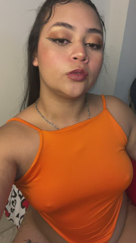 Kinda sad because my tits never get enough love! : video clip