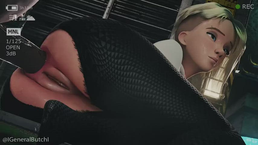 Gwen Stacy getting what she needs (GeneralButch) [Marvel] : video clip
