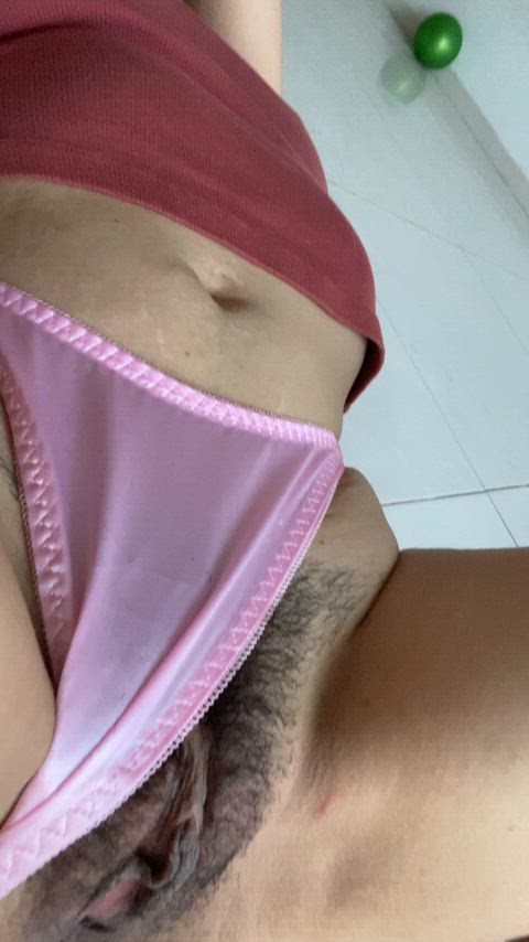 My pussy hair is growing back, do you like the idea? : video clip