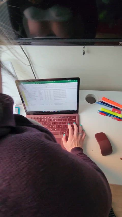 No wonder he wanted me to take this work from home job! : video clip