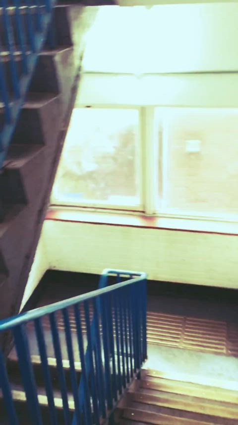 When you edge him in a car park stairwell : video clip