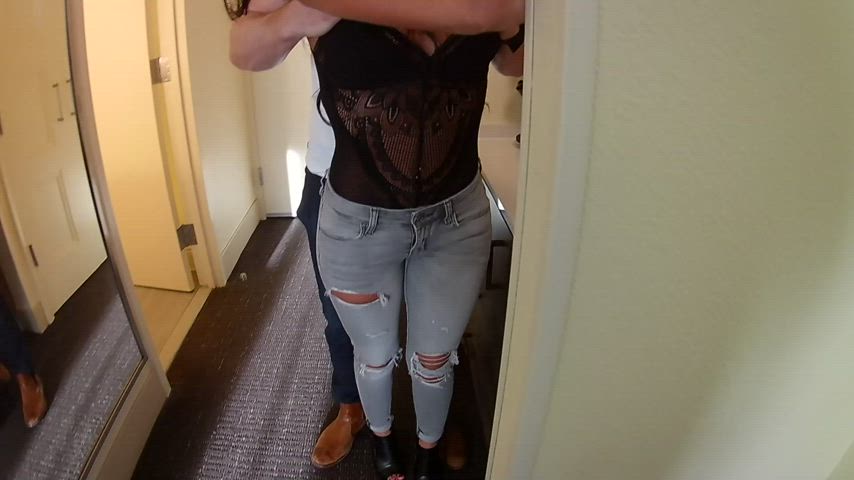 I love seeing the excitement in my husband's eyes when he sees another guy exploring my body for the first time... : video clip