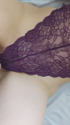 His favorite purple bodysuit, so he wanted to leave it on. : video clip