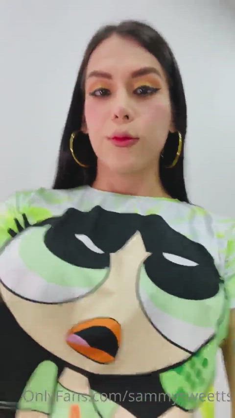 Her tits and girlcock bulge look so good from this view. So gooned up : video clip