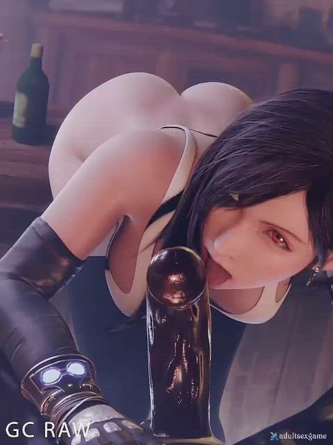 Tifa Lockhart oral creampie & Footjob (GC RAW) [Final Fantasy] : video clip