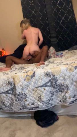 My girlfriend riding bbc in front of me : video clip