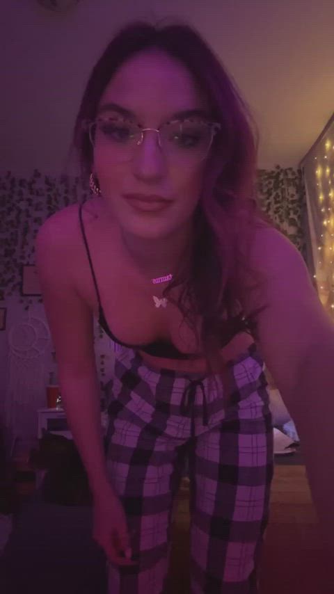 Any takers for a 18 year purple-haired slut like me? : video clip
