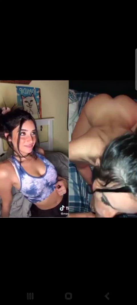 What tiktok sees vs what he sees : video clip