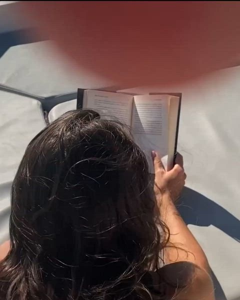 I wanted to read my book, but he wanted to fuck my ass 😏❤️ : video clip