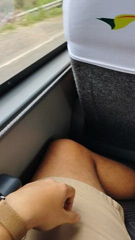 I was so turned on that I couldn't stand it and I came with the vibration of the bus. People saw later... : video clip